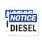 Signmission Diesel OSHA Notice Sign, Vinyl Decal, 7in W x 5in L, 2PK OS-2PACK-NS-D-57-L-11015 - alternate 1